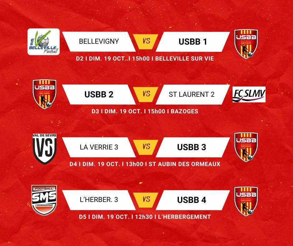 LES MATCHS DU WEEKEND