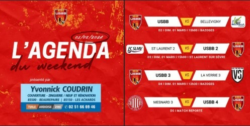 LES MATCHS DU WEEKEND