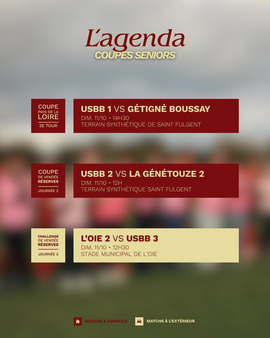 LES MATCHS DU WEEKEND