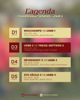 LES MATCHS DU WEEKEND