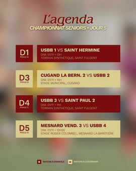 LES MATCHS DU WEEKEND