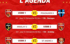 LES MATCHS DU WEEKEND