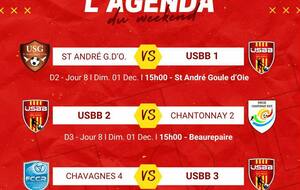 LES MATCHS DU WEEKEND