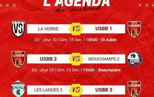 LES MATCHS DU WEEKEND