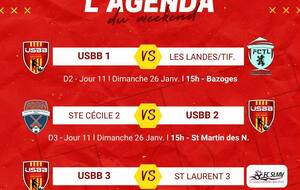 LES MATCHS DU WEEKEND