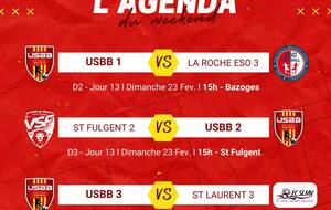 LES MATCHS DU WEEKEND