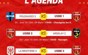 LES MATCHS DU WEEKEND