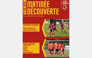 ⚽️  MATINÉE DÉCOUVERTE  ⚽️