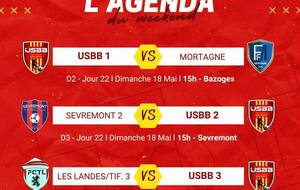 LES MATCHS DU WEEKEND