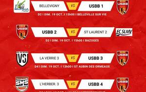 LES MATCHS DU WEEKEND