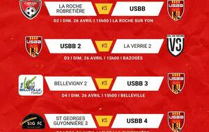 LES MATCHS DU WEEKEND