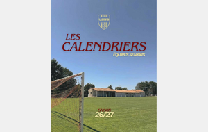 LES CALENDRIERS 2026/2027
