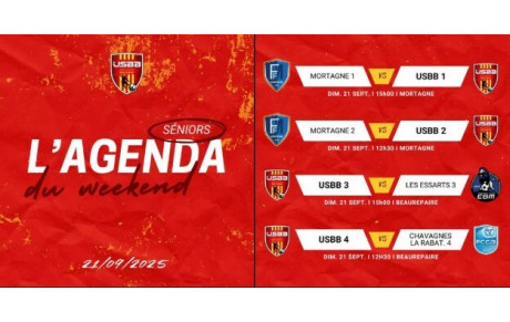 LES MATCHS DU WEEKEND