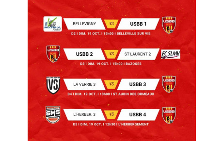 LES MATCHS DU WEEKEND