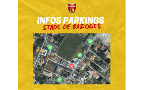 Travaux Salle de Sports Bazoges " Infos Parking "