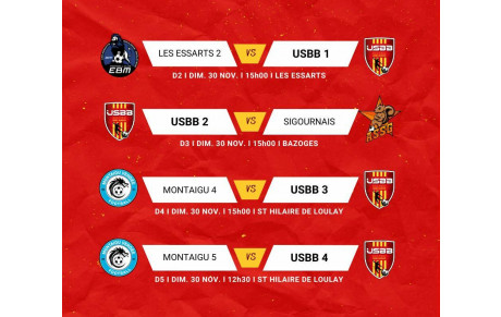 LES MATCHS DU WEEKEND