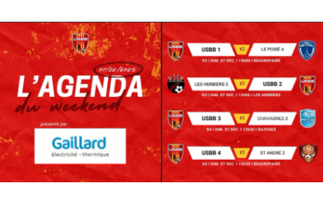 LES MATCHS DU WEEKEND