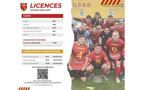 LICENCES 2026-2027 ⚽️📄