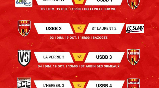 LES MATCHS DU WEEKEND