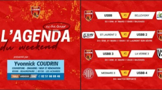 LES MATCHS DU WEEKEND