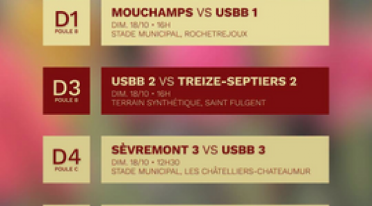 LES MATCHS DU WEEKEND