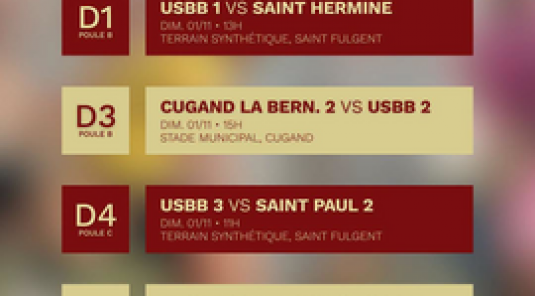 LES MATCHS DU WEEKEND
